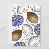 Joint Football Cheer Verjaardagsuitnodigingen | Ge Kaart (Achterkant)