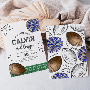 Joint Football Cheer Verjaardagsuitnodigingen   Ge Kaart