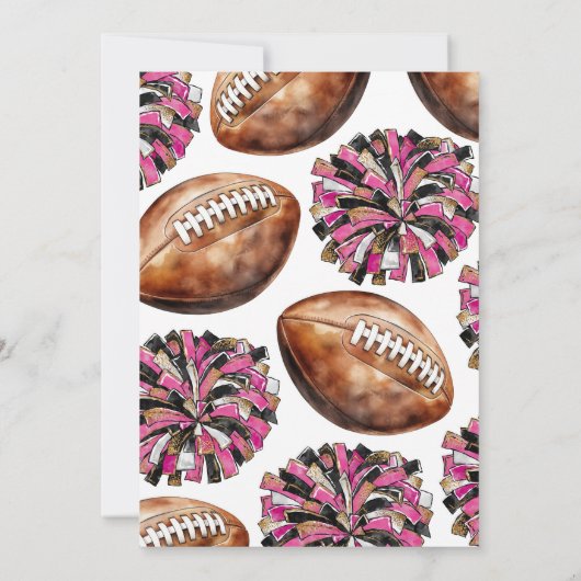 Joint Football Cheer Verjaardagsuitnodigingen Kaart (Achterkant)