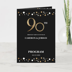 Joint Gold en Black Confetti 90th jarig Programma
