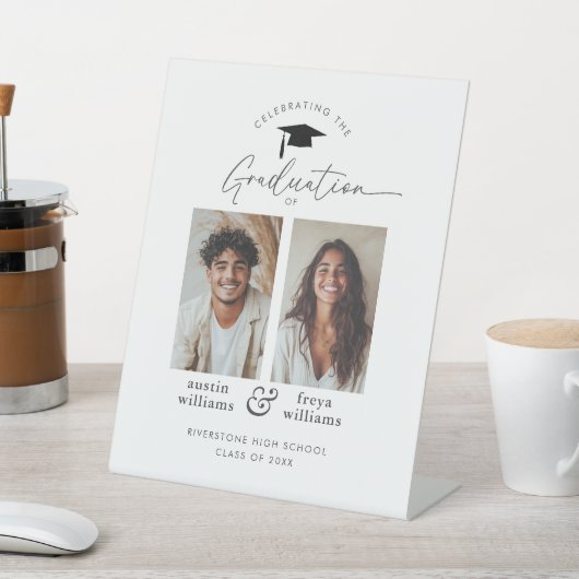 Joint Graduation Party 2 Foto Welkom Reclamebord Met Voetstuk (Insitu)