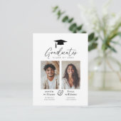 Joint Graduation Party 2 Fotoaankondiging Briefkaart (Staand voorkant)