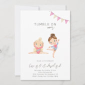 Joint Gymnastics Birthday Invitation Kaart (Voorkant)