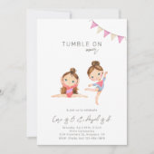 Joint Gymnastics Birthday Invitation Kaart (Voorkant)
