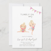 Joint Gymnastics Birthday Invitation Kaart (Voorkant)