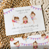 Joint Gymnastics Birthday Invitation Kaart