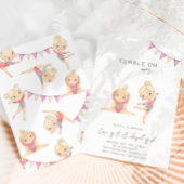 Joint Gymnastics Birthday Invitation Kaart