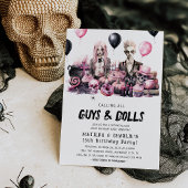 Joint Halloween Spooktacular Birthday Bash Kaart