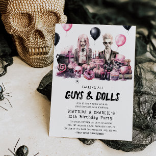 Joint Halloween Spooktacular Birthday Bash Kaart