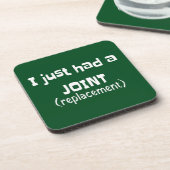 Joint Replacement Humor Funny Novelty Bier Onderzetter (Linkerzijde)
