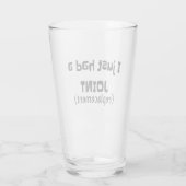 Joint Replacement Humor Funny Novelty Glas (Achterkant)
