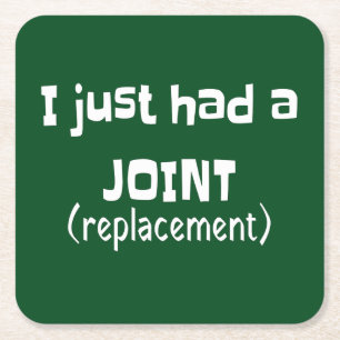Joint Replacement Humor Funny Novelty Kartonnen Onderzetters