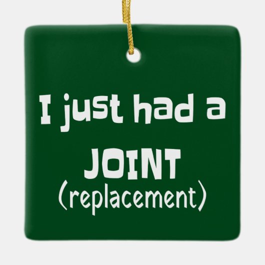 Joint Replacement Humor Funny Novelty Keramisch Ornament (Voorkant)