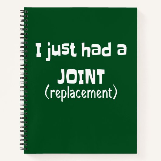 Joint Replacement Humor Funny Novelty Notitieboek (Voorkant)
