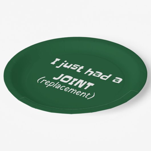 Joint Replacement Humor Funny Novelty Papieren Bordje (Gekanteld)