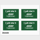 Joint Replacement Humor Funny Novelty Rechthoekige Sticker (Vel)