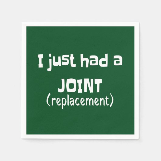 Joint Replacement Humor Funny Novelty Servet (Voorkant)
