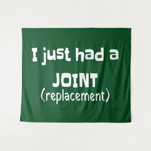 Joint Replacement Humor Funny Novelty Wandkleed (Voorkant (horizontaal))