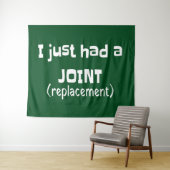 Joint Replacement Humor Funny Novelty Wandkleed (In Situ (horizontaal))