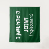 Joint Replacement Humor Funny Novelty Wandkleed (Voorkant)