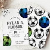 Joint Soccer verjaardagsuitnodiging Kaart