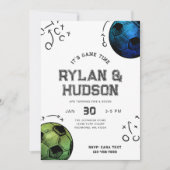 Joint Soccer verjaardagsuitnodiging Kaart (Voorkant)