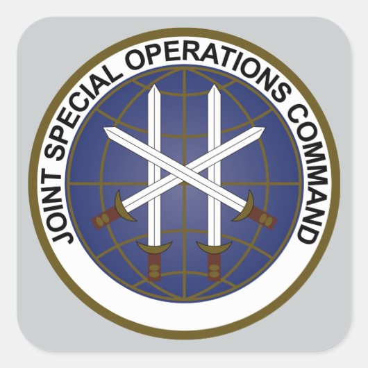 Joint Special Operations Command JSOC Vierkante Sticker (Voorkant)