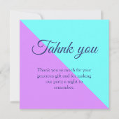 Joint twin ruimte verjaardagsfeestje Jongen Meisje Bedankkaart (Voorkant)