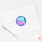 Joint twin ruimte verjaardagsfeestje Jongen Meisje Ronde Sticker (Envelop)