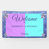 Joint twin ruimte verjaardagsfeestje Jongen Meisje Spandoek (Horizontaal)