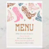 Joint Westerne Partij Menu Sign (Voorkant)