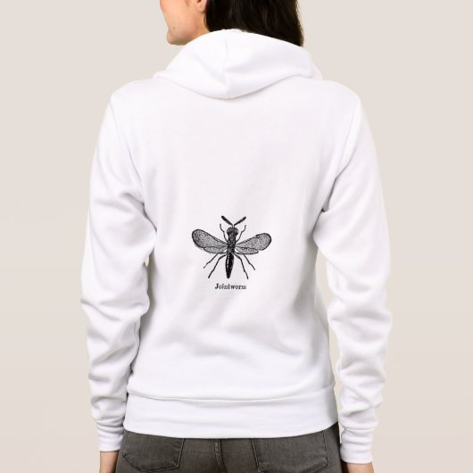Jointworm  Illustratie Hoodie (Achterkant)