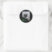 Jojo De Hond Ronde Sticker (Tas)