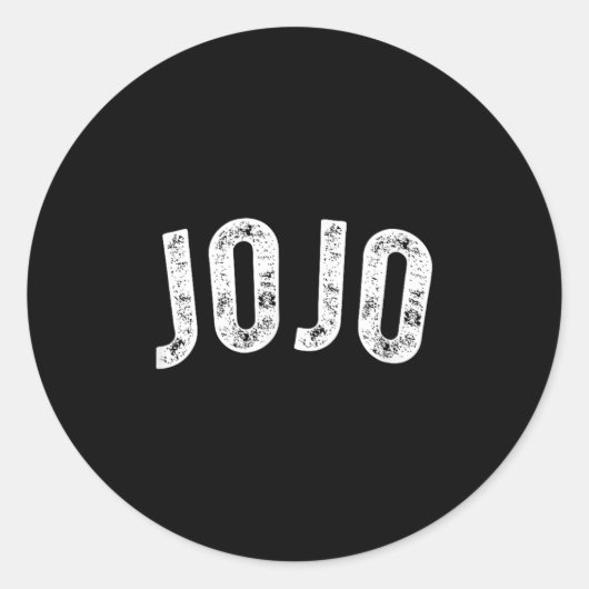 Jojo Ronde Sticker (Voorkant)