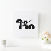 Jok (Thai Rice Porridge / Congee) Pun Wordplay Vierkante Klok (Huis)