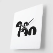 Jok (Thai Rice Porridge / Congee) Pun Wordplay Vierkante Klok (Hoek)