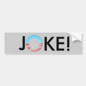 JOKE ANTI OBAMA BUMPERSTICKER (Voorkant)