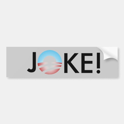 JOKE ANTI OBAMA BUMPERSTICKER (Voorkant)