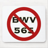 Joke Bach mousepad Muismat (Voorkant)