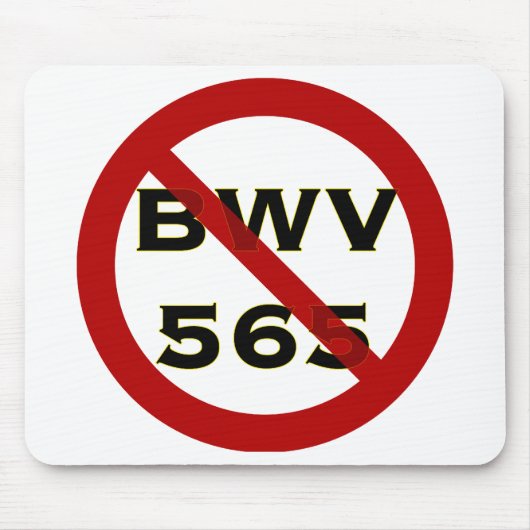 Joke Bach mousepad Muismat (Voorkant)