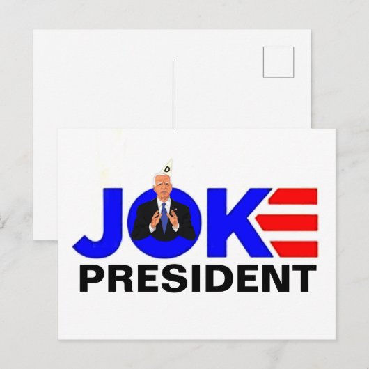 Joke Biden Briefkaart (Voorkant / Achterkant)