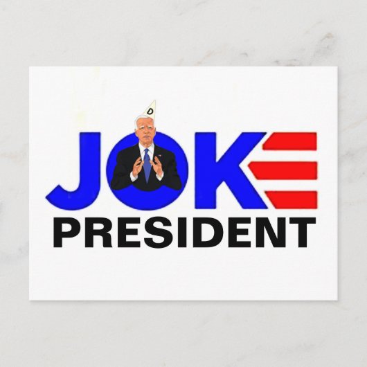 Joke Biden Briefkaart (Voorkant)