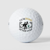 Joke bruiloften gepersonaliseerde monogrammen voor golfballen (Voorkant)