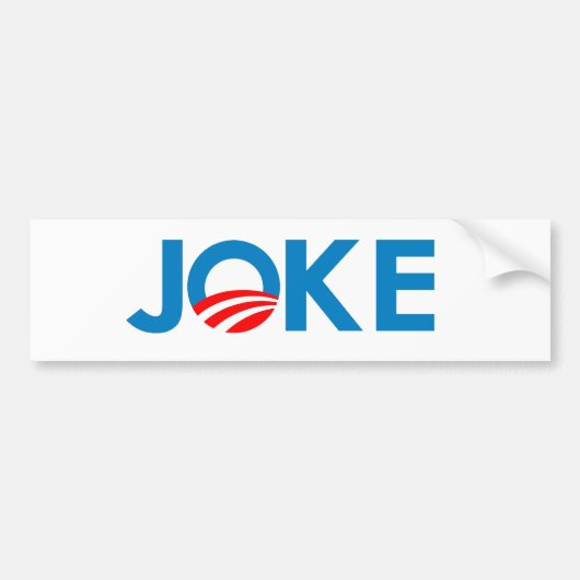JOKE BUMPERSTICKER (Voorkant)