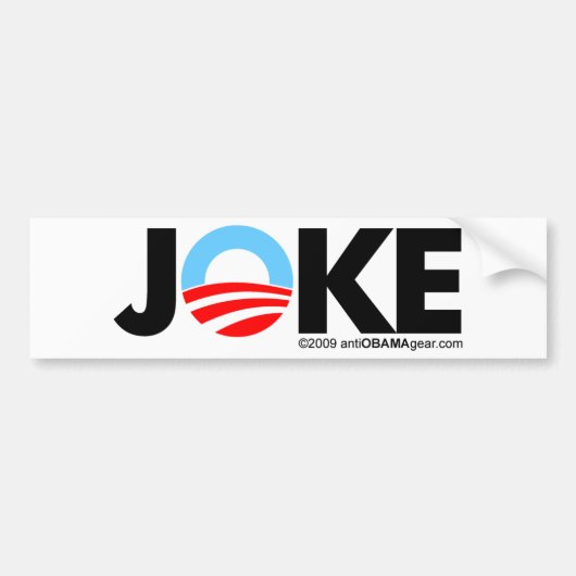 JOKE BUMPERSTICKER (Voorkant)