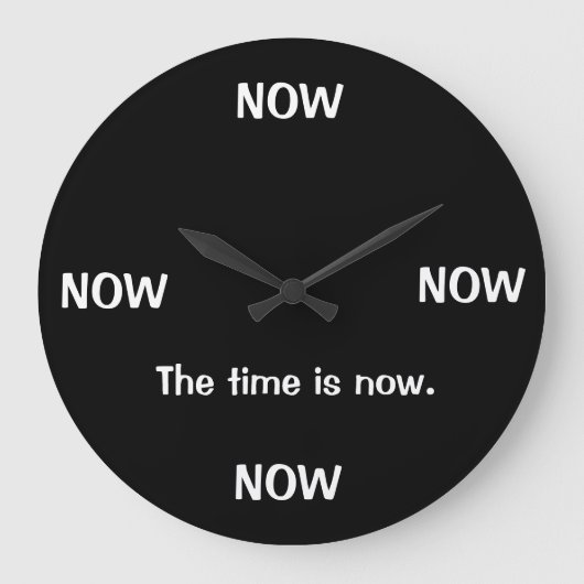 Joke Clocks de tijd is nu Joke Clock Grote Klok (Voorkant)