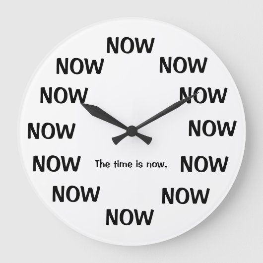 Joke Clocks de tijd is nu Joke Clock Grote Klok (Voorkant)