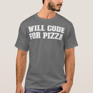 Joke Funny Dad, zal code voor Pizza geven T-shirt