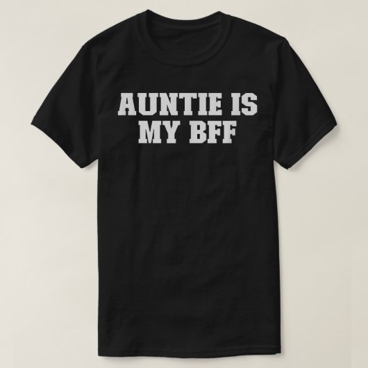 Joke Funny Pap, tante is mijn baas T-shirt (Design voorkant)