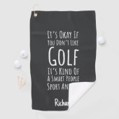 Joke Golf Gifts Funny Humorous Novelty Gag Golfer Golfhanddoek (Insitu)